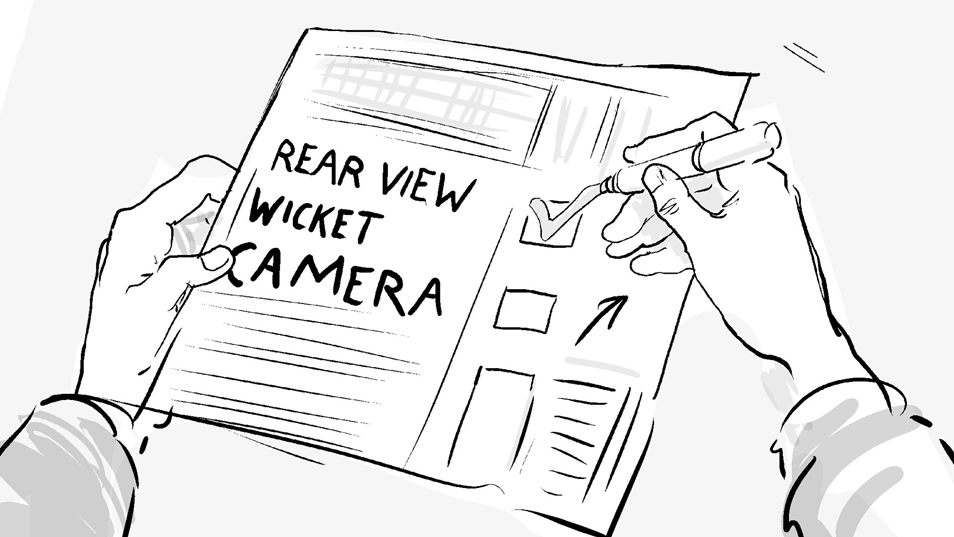 Toyota ECB Sponsorship Rear View Wicket Camera storyboard 09B