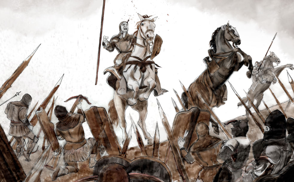 Aljubarrota Battle - French knights vanguard