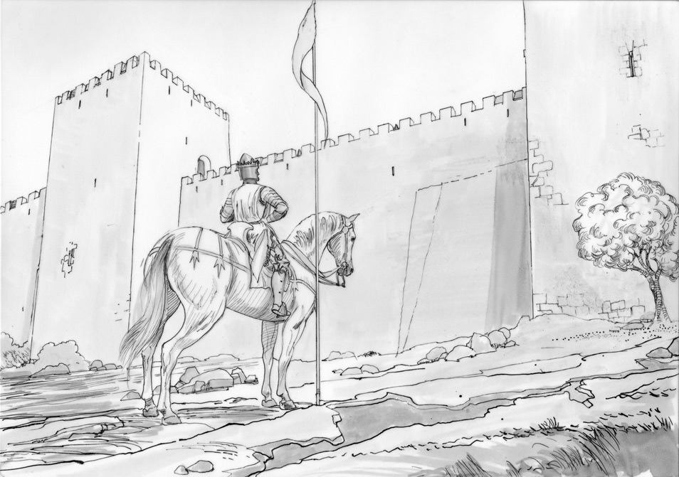 Atoleiros Battle animatic - Juan 1 of Castile facing Lisbon defensive wall