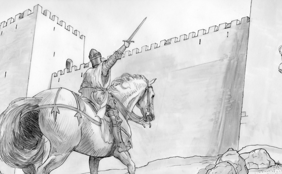 Atoleiros Battle animatic - Juan 1 of Castile in knight armour