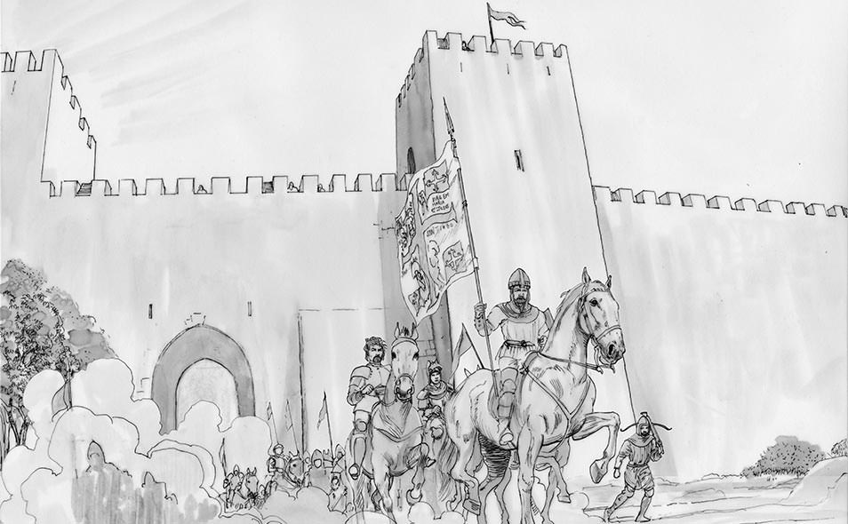 Atoleiros Battle animatic - Portuguese relief army conducted by Nuno Álvares Pereira