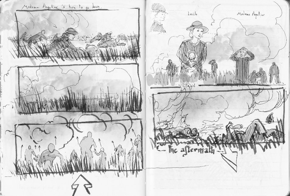 Suite Française first rough storyboard 08