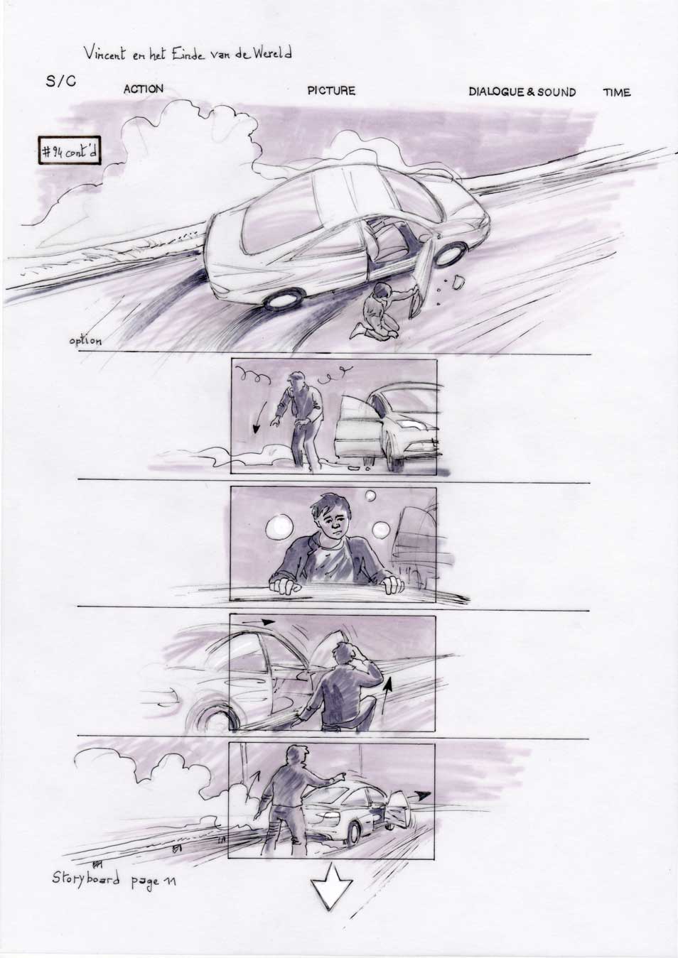 Vincent and the End of the World storyboard 11