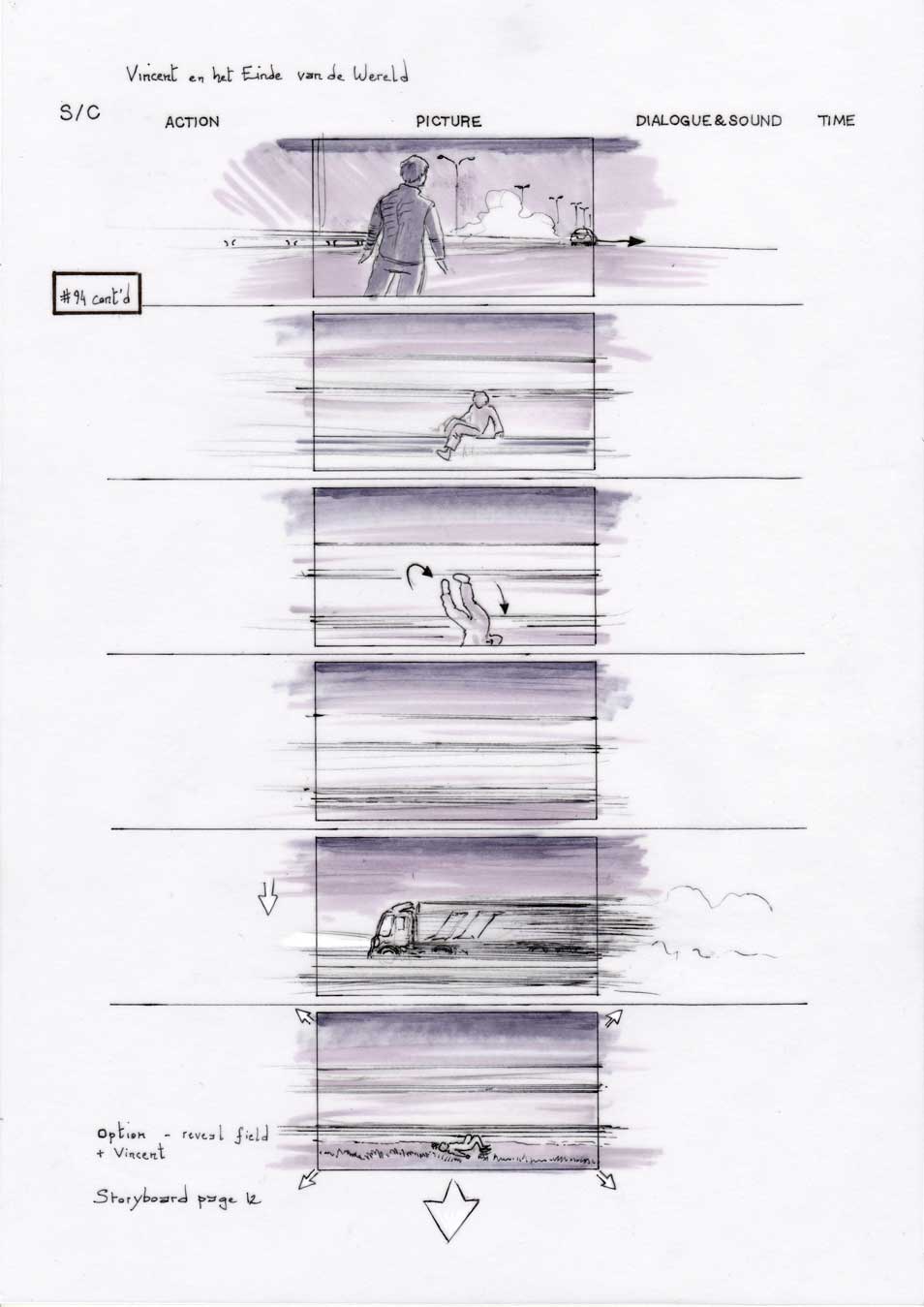 Vincent and the End of the World storyboard 12