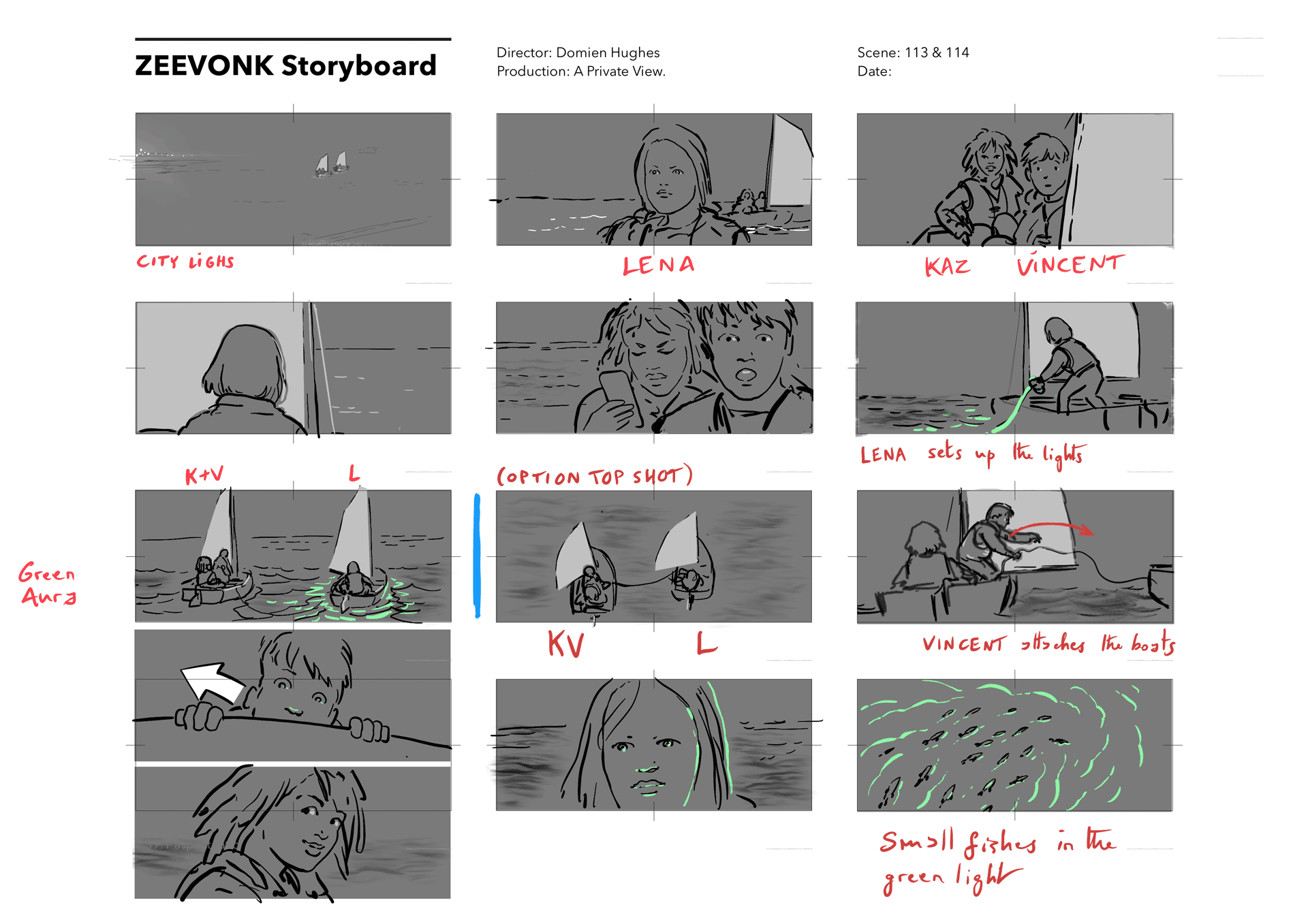 Storyboard, Zeevonk page 01